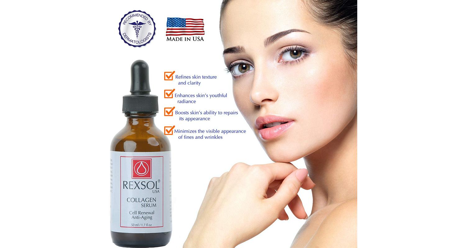 Rexsol Collagen Serum lifestyle artwork