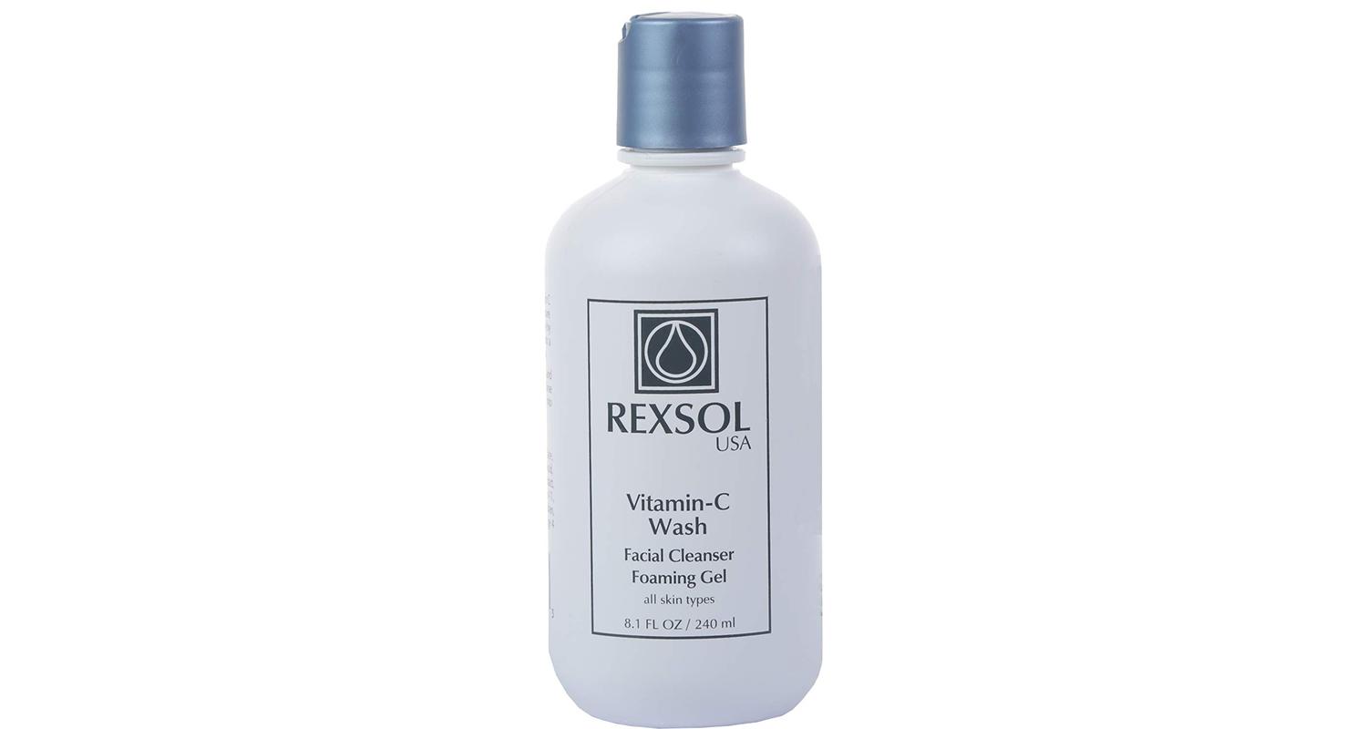 Front view of Rexsol Vitamin-C Wash bottle